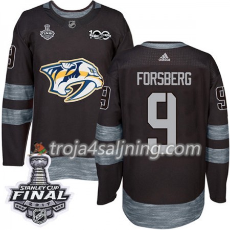 Nashville Predators tröja Filip Forsberg 9 1917-2017 100th Anniversary Adidas Svart 2017 Stanley Cup Final Authentic - NHL Tröjor Herr Nashville Predators tröja Filip Forsberg 9 1917-2017 100th Anniversary Adidas Svart 2017 Stanley Cup Final Authentic - NHL Tröjor Herr